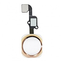 Apple iPhone 6s , 6s Plus - Replacement Home Button , Touch ID Flex Sapphire - Champaign Gold