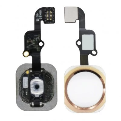 Apple iPhone 6s , 6s Plus - Replacement Home Button , Touch ID Flex Sapphire - Rose Gold
