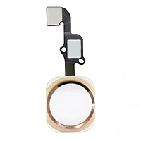 Apple iPhone 6s , 6s Plus - Replacement Home Button , Touch ID Flex Sapphire - Rose Gold