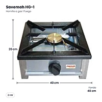 Hornillo a gas 1 fuego Savemah HG-1 – medidas