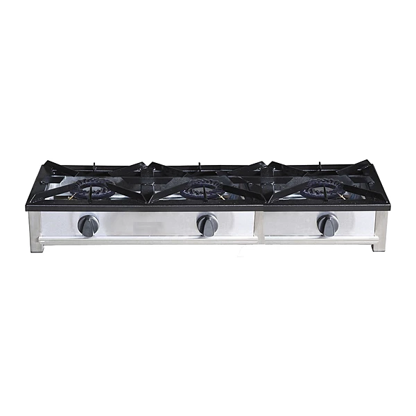 Hornillo a gas 3 fuegos alto rendimiento Savemah HG-3P