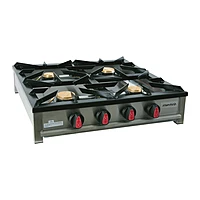 Hornillo a gas 4 fuegos alto rendimiento Savemah HG-4P