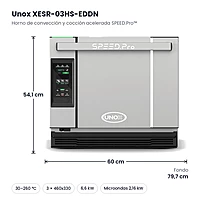 Horno de convección y cocción acelerada Unox SPEED.Pro™ XESR-03HS-EDDN – medidas