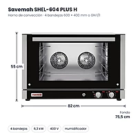 Medidas Savemah SHEL-604 PLUS H: 82 x 75.5 x 55 cm