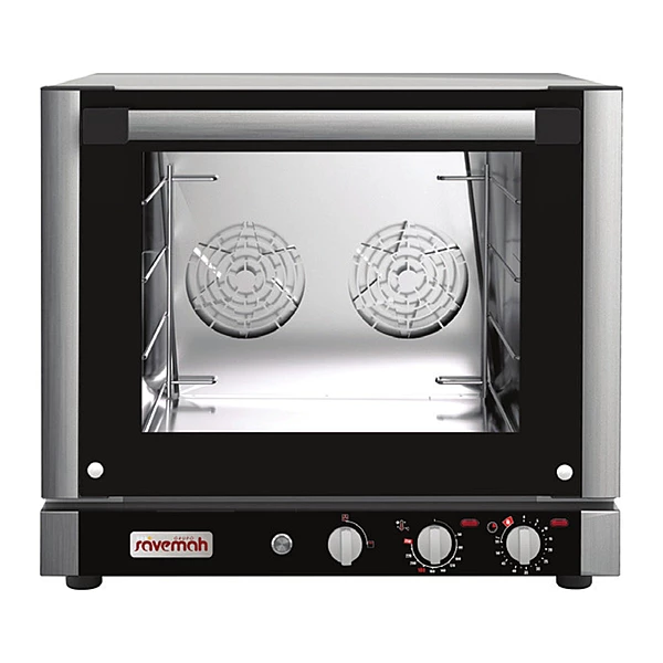 Horno de convección 4 bandejas GN 2/3 con grill y humidificador Savemah SHEL-404 HG