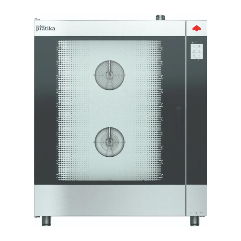 Horno mixto a gas 10 GN 1/1 touch screen Savemah SVFDG 101 TV