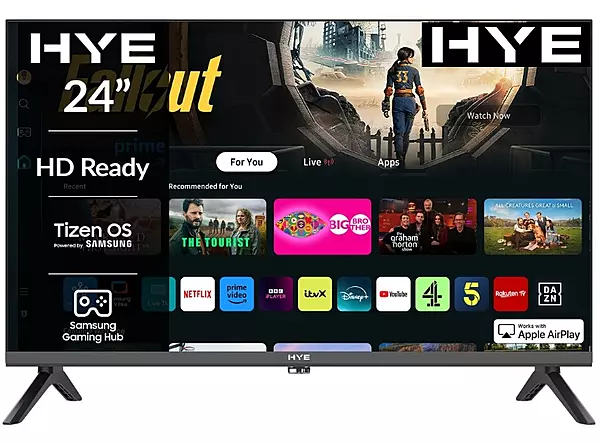 HYE 24" HD Ready Tizen OS WiFi Frameless Smart TV - 24HDS1008