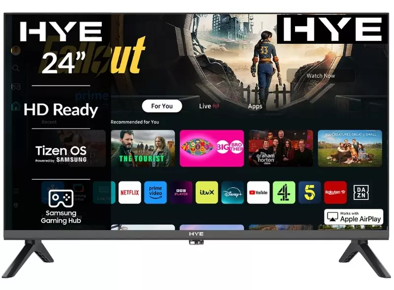 HYE 24" HD Ready Tizen OS WiFi Frameless Smart TV - 24HDS1008