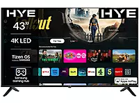 HYE 43" 4K QLED Tizen OS WiFi Frameless Smart TV - 43QLEDS2008