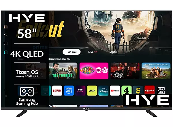 HYE 58" QLED Tizen OS WiFi Smart 4K TV - 58QLEDS2048