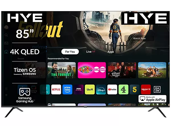 HYE 85" 4K QLED Tizen OS WiFi Frameless Smart TV - 85QLEDS2008