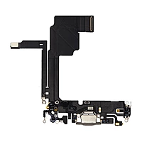 Genuine iPhone 15 Pro - Replacement Charging Port Flex Cable With Microphone - Original - Reclaimed - Natural Titanium