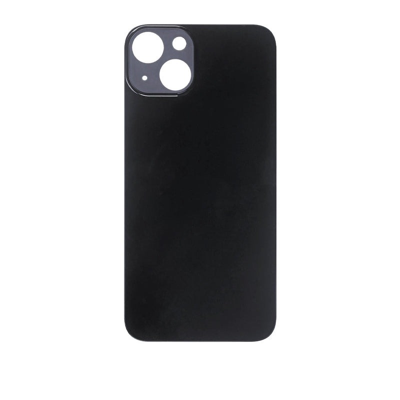 For Apple iPhone 13 Mini - Bigger Camera Hole Back Glass (no logo) - Black