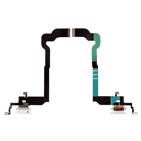 Apple iPhone X - Replacement Charging Port Flex With Microphone - White