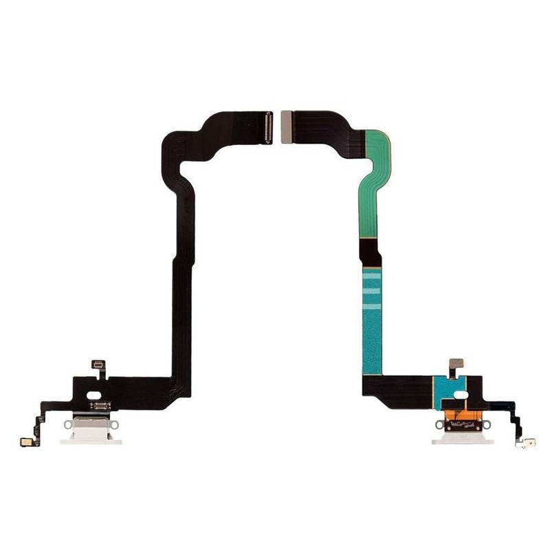 Apple iPhone X - Replacement Charging Port Flex With Microphone - White