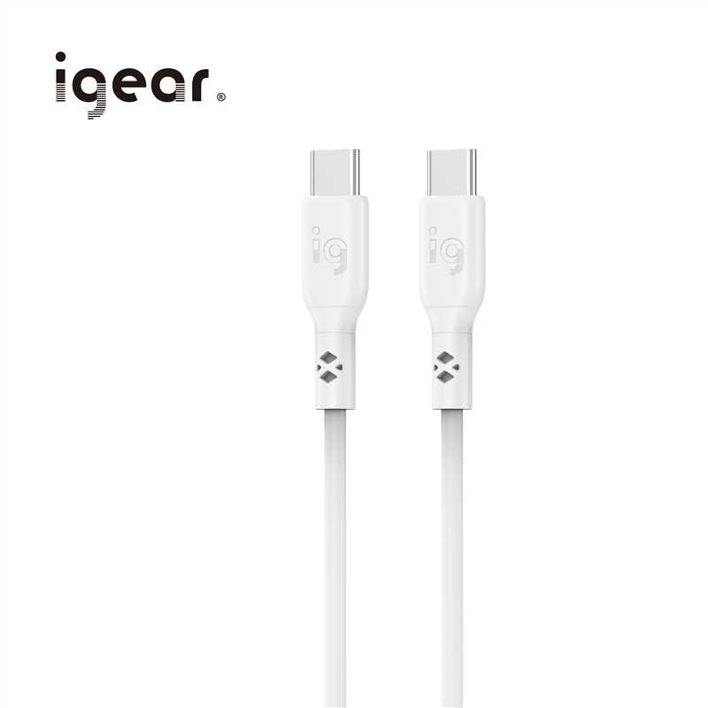 iGear Type C 3M 60W PVC Silicone Cable - White