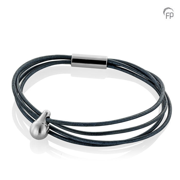 TCB 001 Tadblu Charm bracelet Leder Grijs TCB 001 Tadblu Charm bracelet Leder Grijs