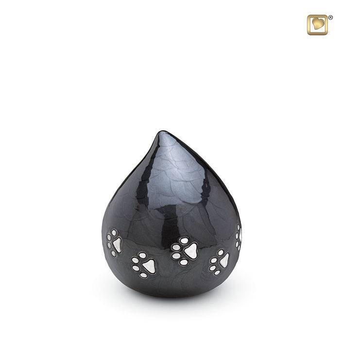 Messing dierenurn Love Drop black Messing dierenurn Love Drop black