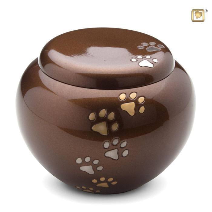 Messing dierenurn groot brown Messing dierenurn groot brown