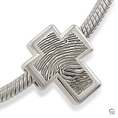 MB 006.FP Assieraad Memorial Bead met fingerprint