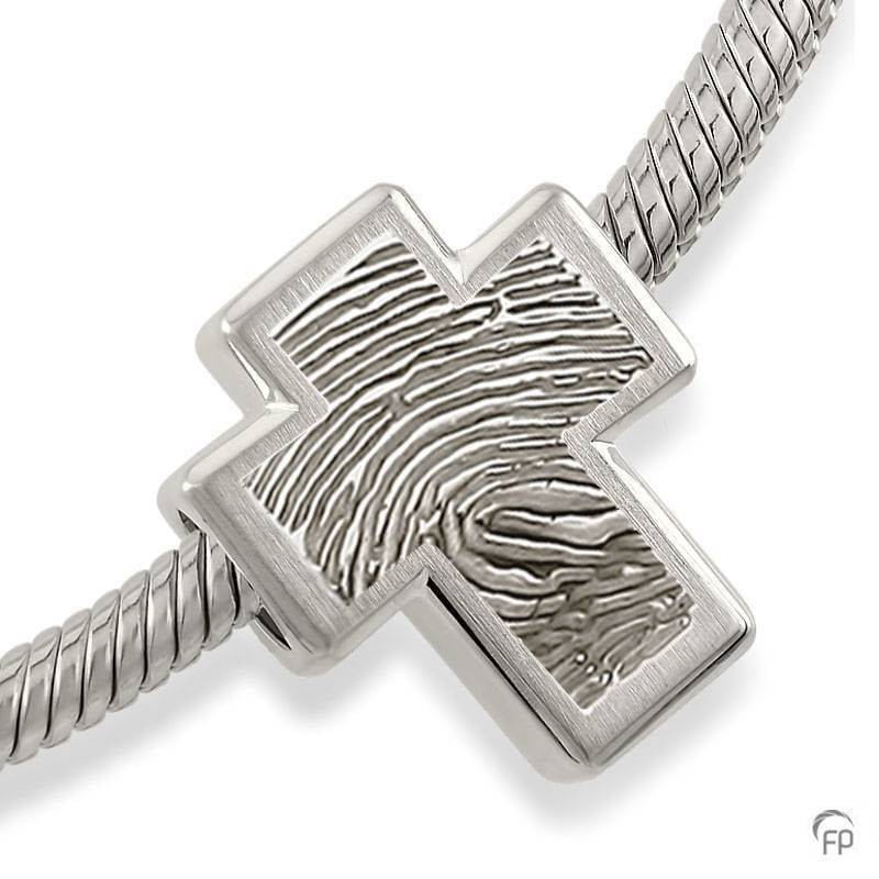 MB 006.FP Assieraad Memorial Bead met fingerprint