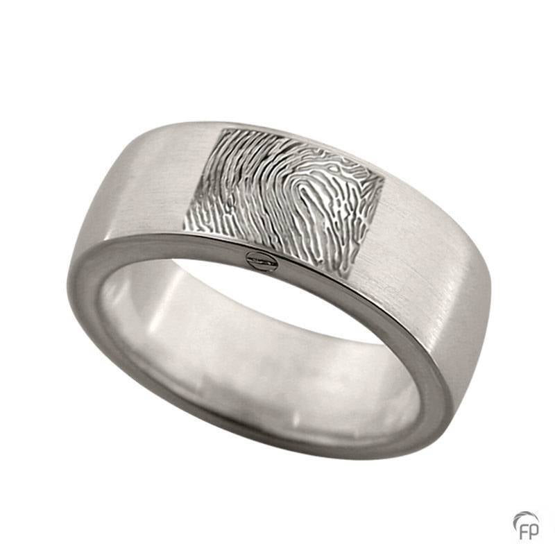 R 033.8.FPM Assieraad ring mat met fingerprint