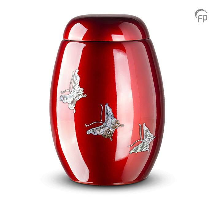 Glasfiber urn vlinder Glasfiber urn vlinder
