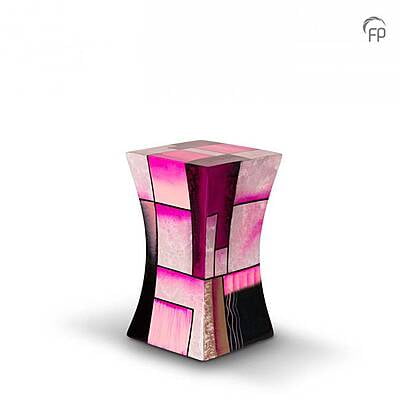 Glasfiber medium urn Diabolo rose Glasfiber medium urn Diabolo rose