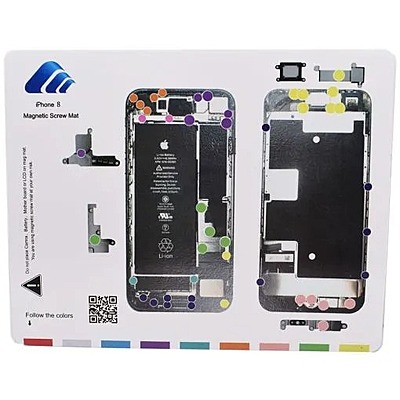 Apple iPhone 8 Plus Magnetic Easy Manage Project Mat , Screw Management Diagram