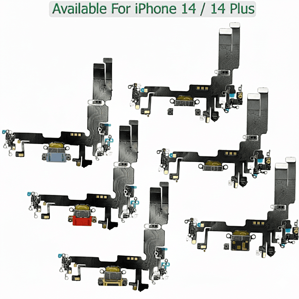 Apple iPhone 14 - Replacement Charging Port Flex Cable With Microphone - Purple
