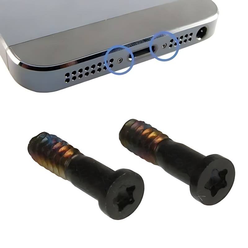 iPhone 5 Replacement bottom pentalobe star Torx screws - Black