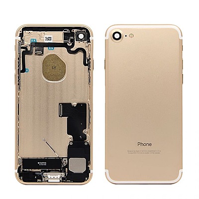 Genuine Apple iPhone 7 - Replacement Rear Housing Assembly With Components - Gold - Grade C - Original