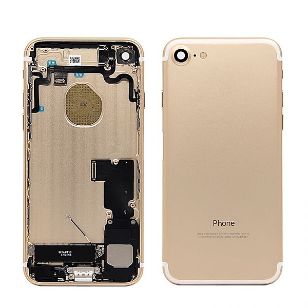 Genuine Apple iPhone 7 - Replacement Rear Housing Assembly With Components - Gold - Grade C - Original