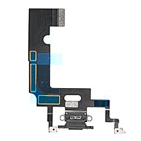Genuine Apple iPhone XR - Replacement Charging Dock Flex Cable - Microphone - Thermal Sensor IC - Black - Original