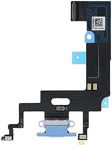 Genuine Apple iPhone XR - Replacement Charging Dock Flex Cable - Microphone - Thermal Sensor IC - Blue - Original