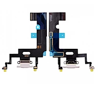 Genuine Apple iPhone XR - Replacement Charging Dock Flex Cable - Microphone - Thermal Sensor IC - White - Original