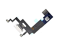 Genuine Apple iPhone XR - Replacement Charging Dock Flex Cable - Microphone - Thermal Sensor IC - White - Original