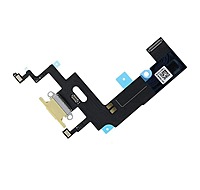 Genuine Apple iPhone XR - Replacement Charging Dock Flex Cable - Microphone - Thermal Sensor IC - Yellow - Original
