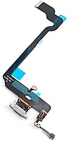 Genuine Apple iPhone XS Max - Replacement Lightning Charge Port Flex Assembly - Microphone - Thermal Sensor IC - White - Original