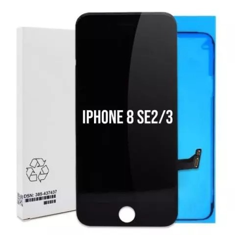 Refurbished - iPhone 8 - SE2 - SE3 - Replacement Screen - Colour Accurate - LCD - Black