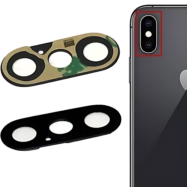 For Apple iPhone XS - Replacement Rear Sapphire Glass Camera Lens With Adhesive