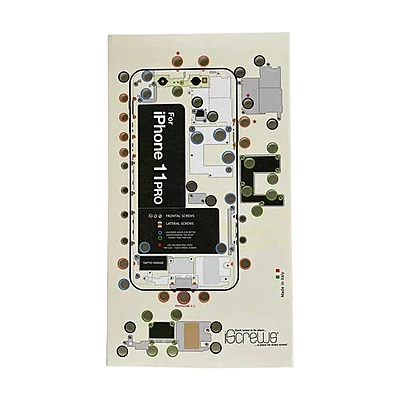 DottorPod iScrews tool - iPhone 11 Pro - Screw holder , cup with detailed diagram
