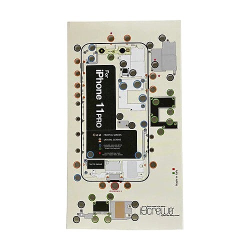 DottorPod iScrews tool - iPhone 11 Pro - Screw holder , cup with detailed diagram