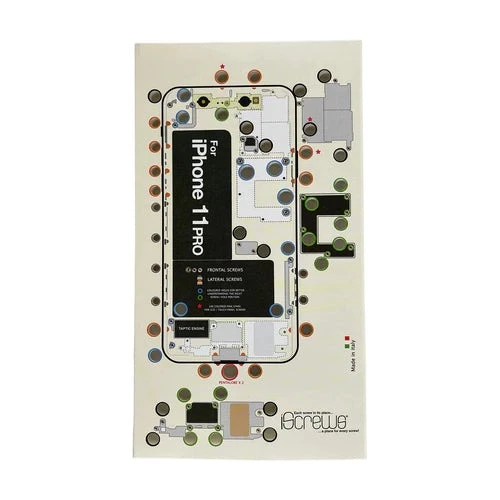 DottorPod iScrews tool - iPhone 11 Pro - Screw holder , cup with detailed diagram