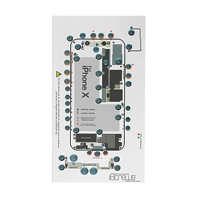 DottorPod iScrews tool - iPhone X - Screw holder , cup with detailed diagram