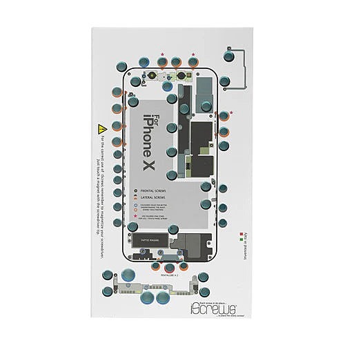 DottorPod iScrews tool - iPhone X - Screw holder , cup with detailed diagram