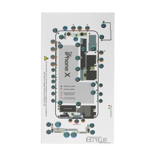 DottorPod iScrews tool - iPhone X - Screw holder , cup with detailed diagram