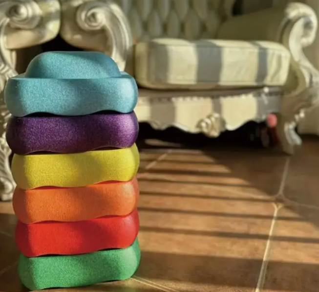 Цветни камъни за баланс тип Stepping Stones комплект от 3 части Цветни камъни за баланс тип Stepping Stones комплект от 3 части