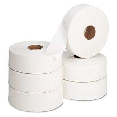 Jumbo 2 Ply Toilet Rolls 2.25" (56mm) 300mtr