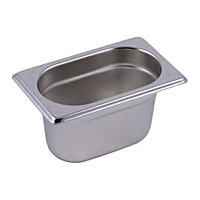 Kit de 10 cubetas inox GN 1/9 de 10 cm de fondo Eratos KC-160
